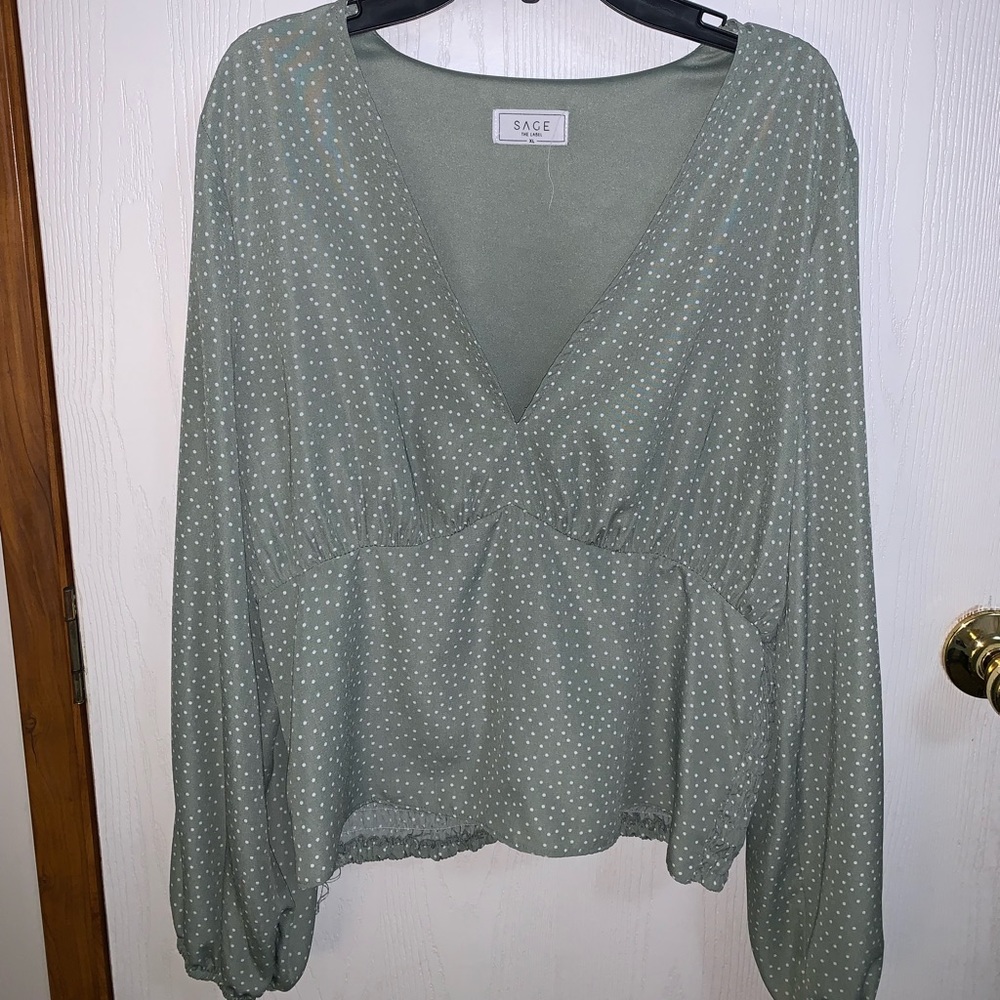 SAGE long sleeve crop top